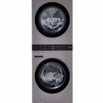 Single Unit Front Load LG WashTower with Center Control 4.5 cu. ft. Washer and 7.4 cu. ft. Gas Dryer